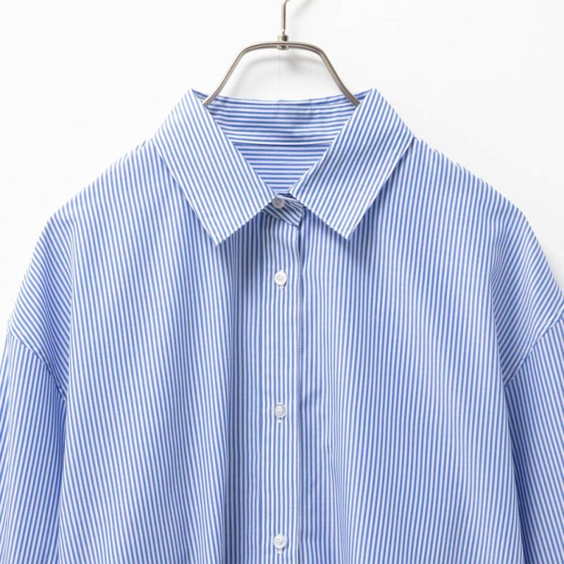 NAVY  ストライプシャツワンピース レディース商品画像-13