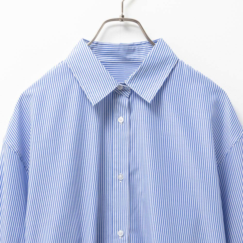 [期間限定価格]NAVY  ストライプシャツワンピース レディース商品画像-13