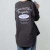 UNDERWRAPS コーデュロイ貼り付け刺繍ビッグロングTシャツ レディース ネコポス 対応商品