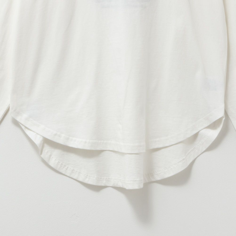 UNDERWRAPS コーデュロイ貼り付け刺繍ビッグロングTシャツ レディース ネコポス 対応商品