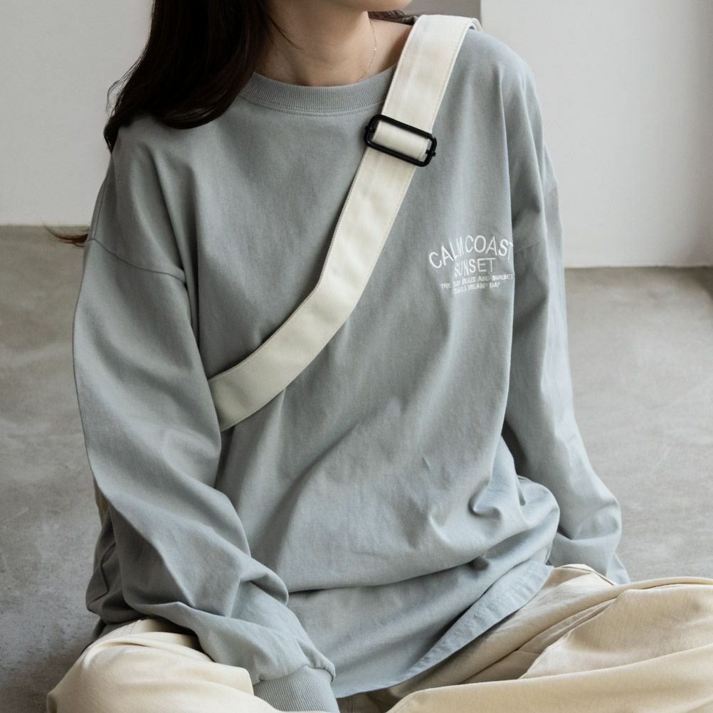 UNDERWRAPS  コーデュロイロゴビッグロングTシャツ レディース メール便 対応商品商品画像-1