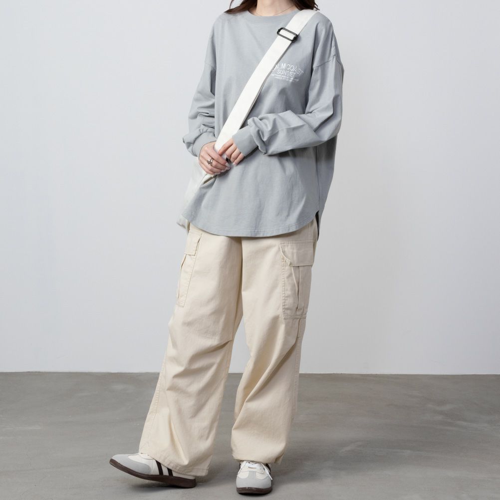 UNDERWRAPS コーデュロイロゴビッグロングTシャツ レディース ネコポス 対応商品