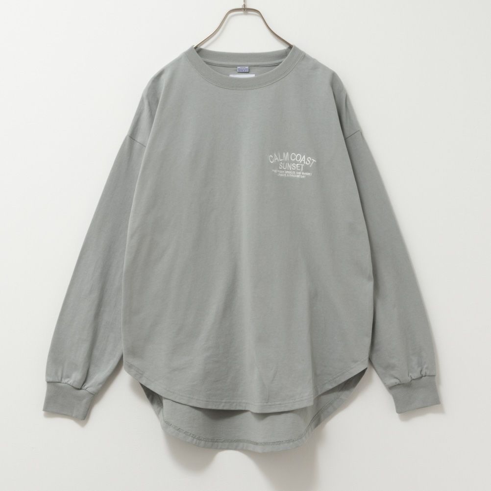 UNDERWRAPS  コーデュロイロゴビッグロングTシャツ レディース メール便 対応商品商品画像-10
