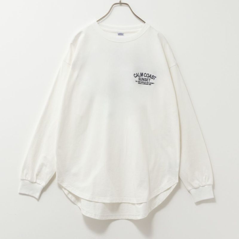 UNDERWRAPS コーデュロイロゴビッグロングTシャツ レディース