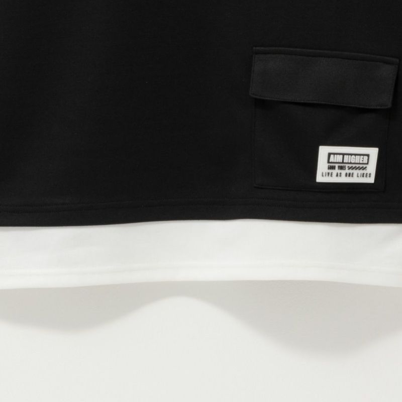 RICH MIX ポンチ素材 フェイクポケットTシャツ キッズ メール便 対応商品商品画像-12