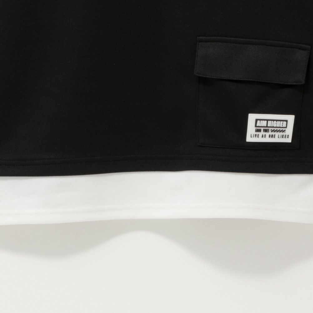 RICH MIX ポンチ素材 フェイクポケットTシャツ キッズ ネコポス 対応商品