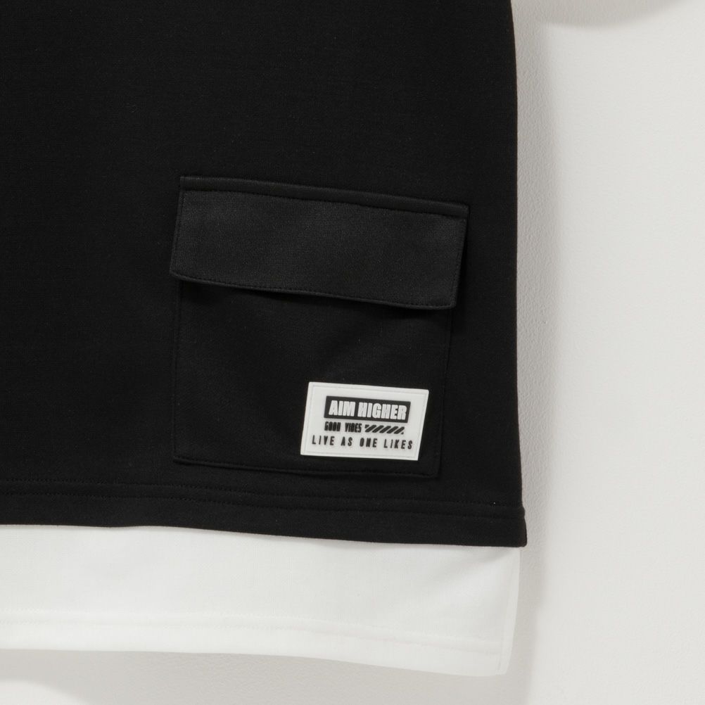 RICH MIX ポンチ素材 フェイクポケットTシャツ キッズ ネコポス 対応商品
