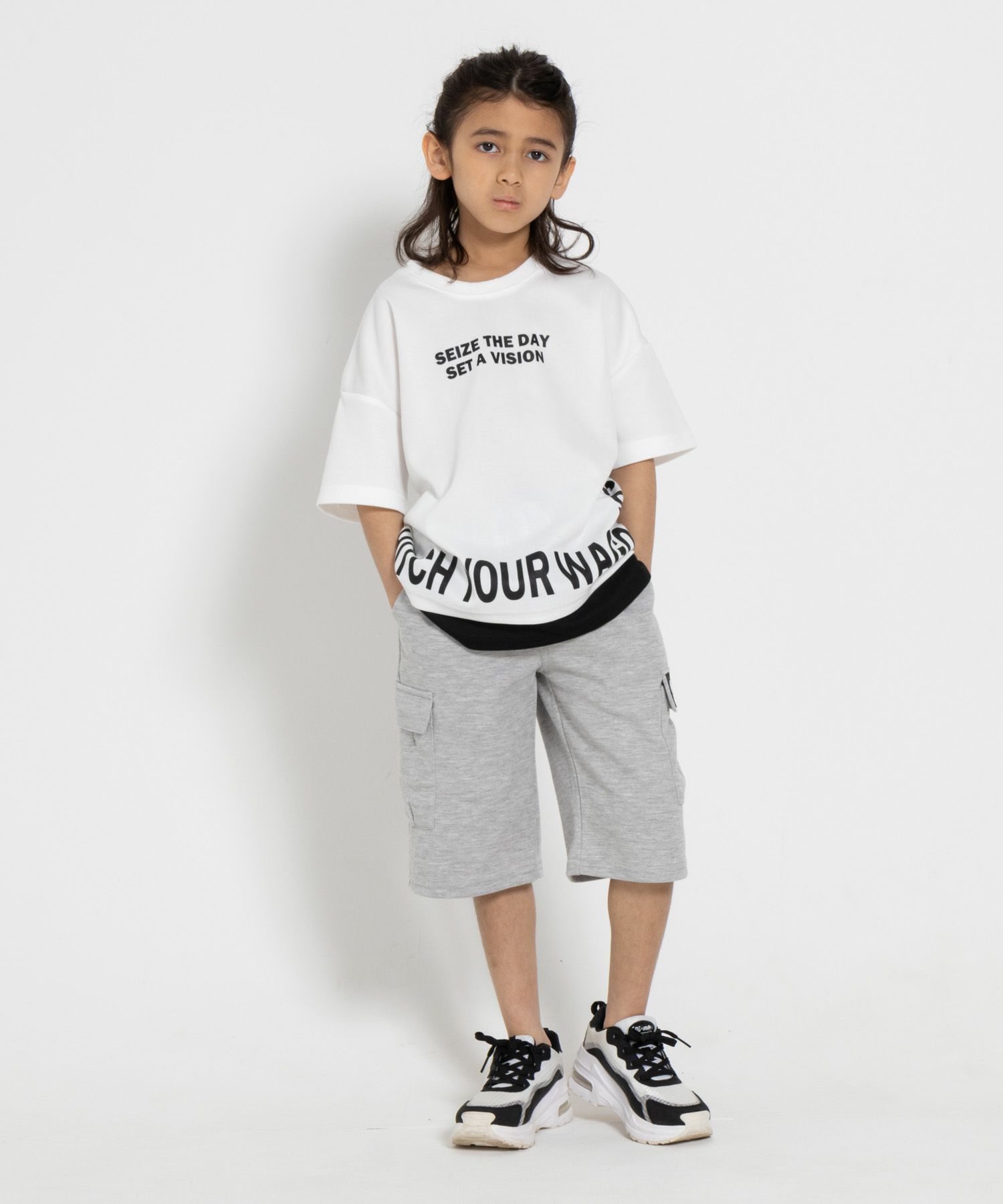 RICH MIX ポンチ素材 フェイクロゴTシャツ キッズ ネコポス 対応商品