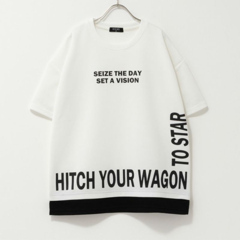 RICH MIX  ポンチ素材 フェイクロゴTシャツ キッズ メール便 対応商品商品画像-7