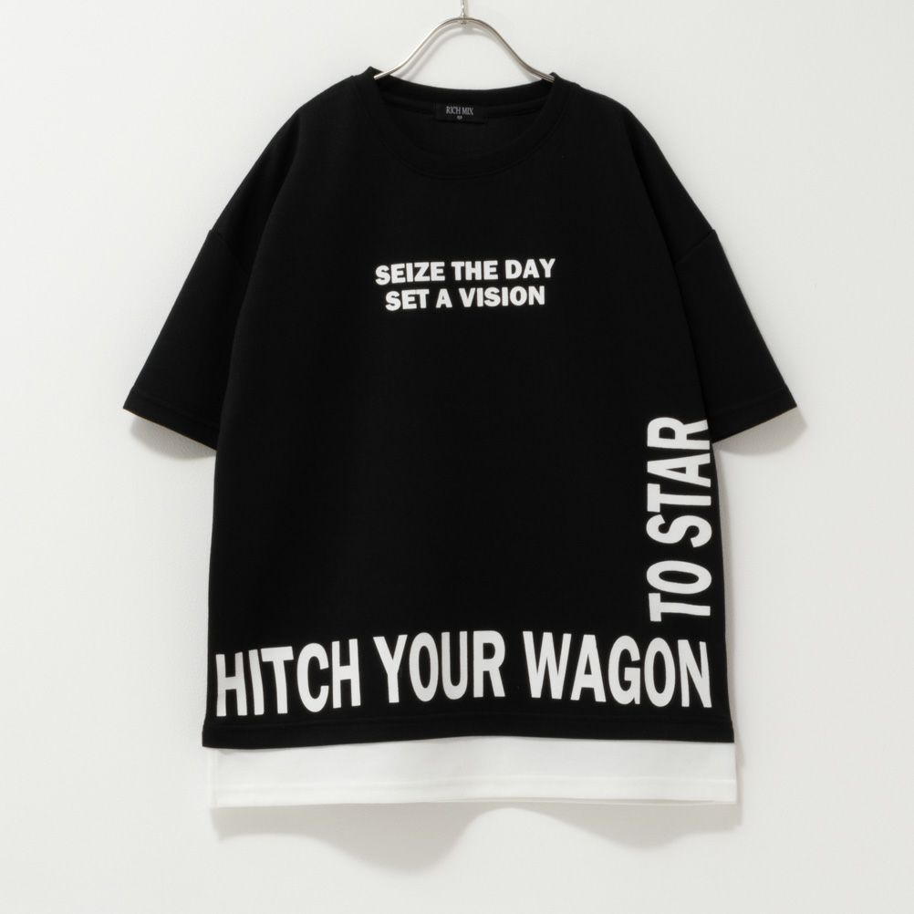 RICH MIX ポンチ素材 フェイクロゴTシャツ キッズ ネコポス 対応商品