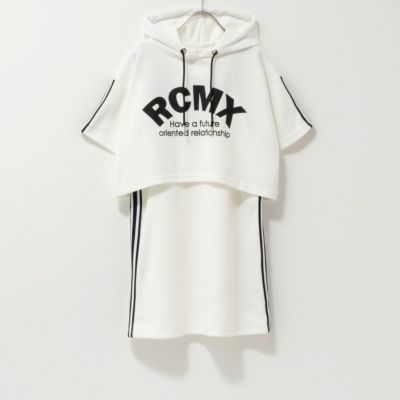 RICH MIX  ポンチ素材 プルオーバーパーカーワンピースアンサンブル キッズ