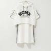 RICH MIX ポンチ素材 プルオーバーパーカーワンピースアンサンブル キッズ