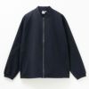 NAVY FIT サッカーストレッチリブブルゾン メンズ