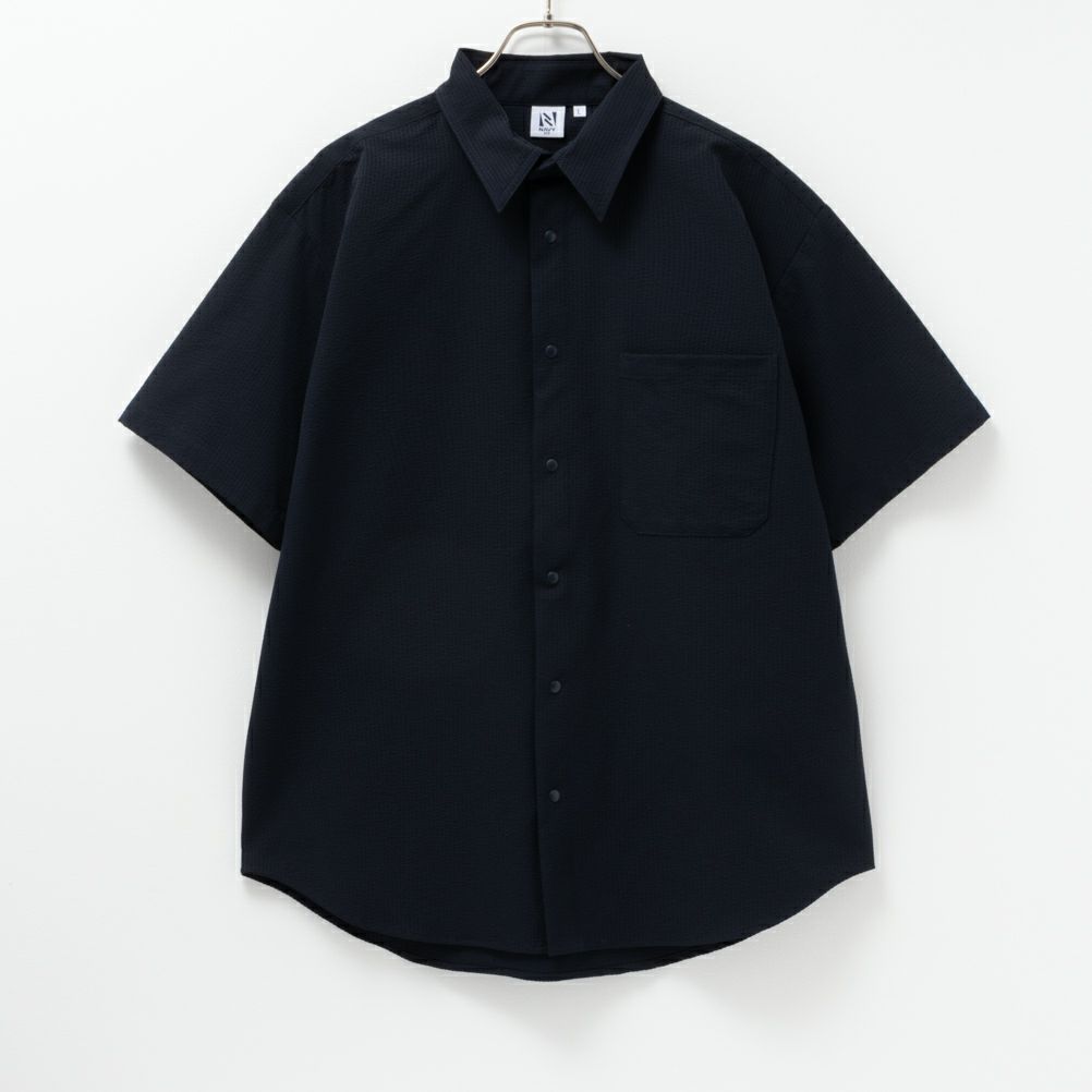 NAVY FIT サッカーストレッチ半袖シャツ メンズ
