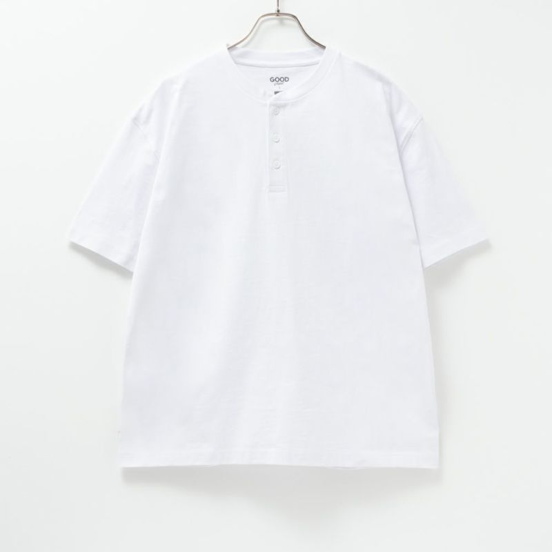 GOOD CREW  USコットンヘンリーネック半袖Tシャツ メンズ商品画像-4