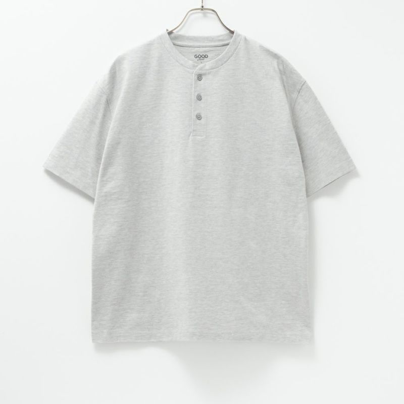 GOOD CREW USコットンヘンリーネック半袖Tシャツ メンズ商品画像-5