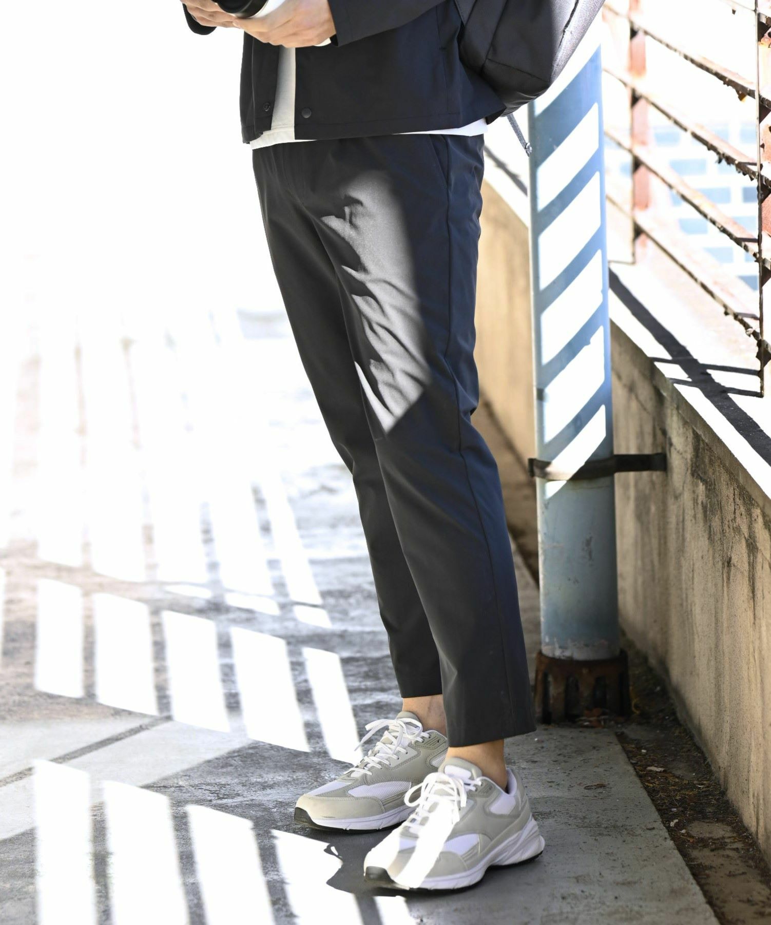 NAVY FIT ストレッチイージースラックス メンズ