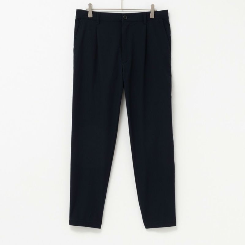 大人も着やすいシンプルファッション NAVY FIT メンズ ストレッチイージースラックス パンツ