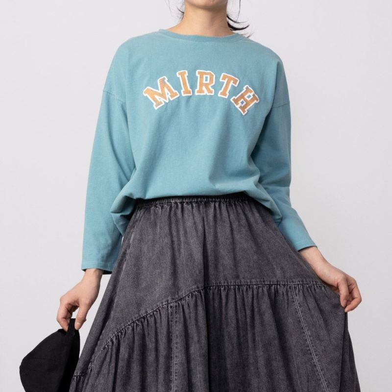 GOOD CREW  フロストプリント長袖Tシャツ レディース メール便 対応商品商品画像-3