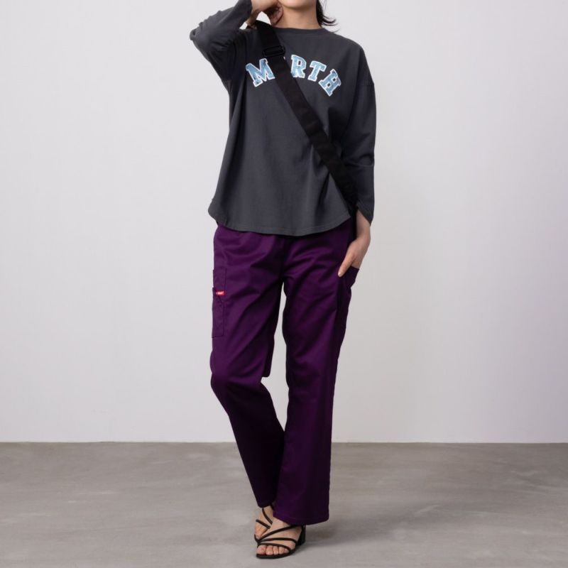 GOOD CREW  フロストプリント長袖Tシャツ レディース メール便 対応商品商品画像-4