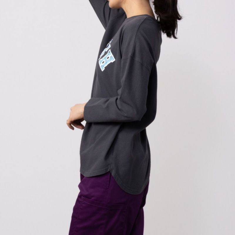 GOOD CREW  フロストプリント長袖Tシャツ レディース メール便 対応商品商品画像-5