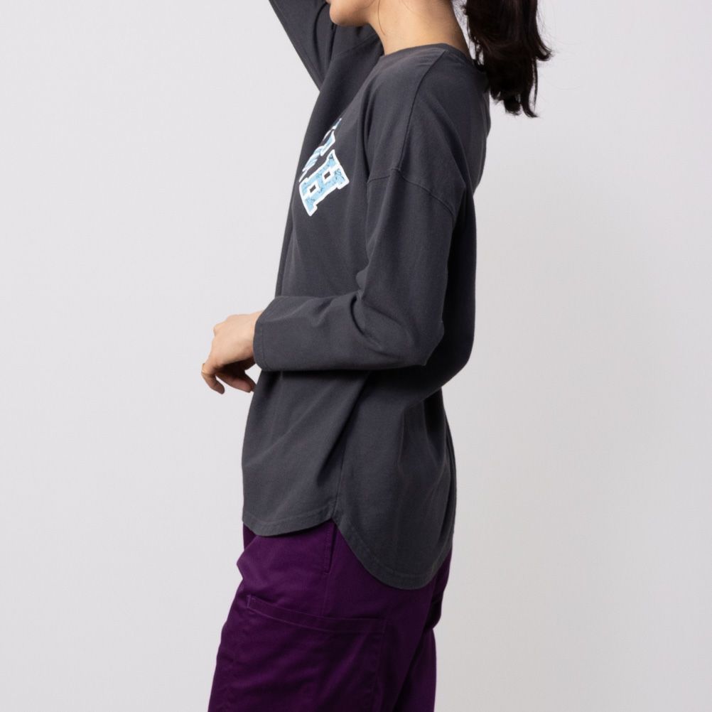 GOOD CREW フロストプリント長袖Tシャツ レディース ネコポス 対応商品