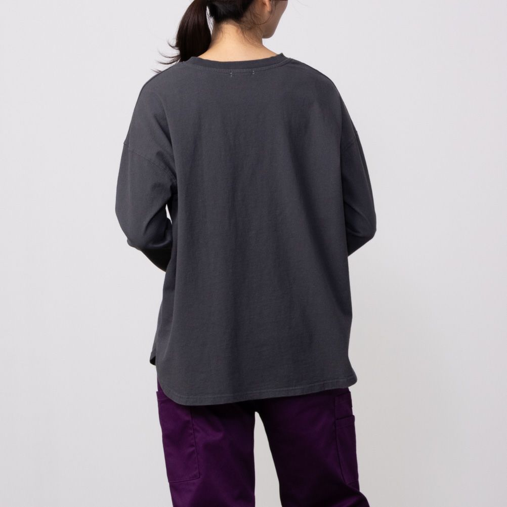 GOOD CREW フロストプリント長袖Tシャツ レディース ネコポス 対応商品