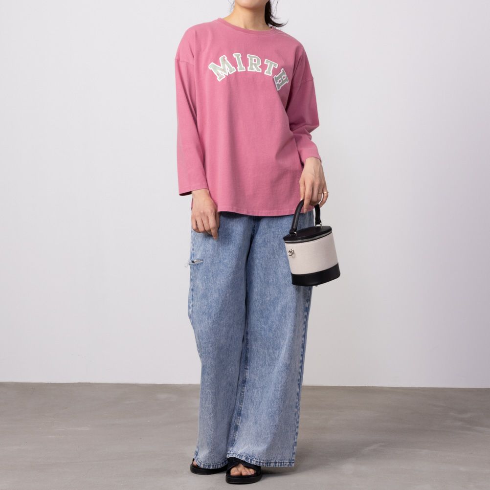 GOOD CREW フロストプリント長袖Tシャツ レディース ネコポス 対応商品