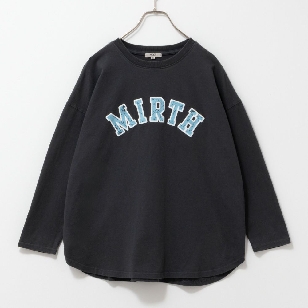 GOOD CREW フロストプリント長袖Tシャツ レディース メール便 対応商品商品画像-9