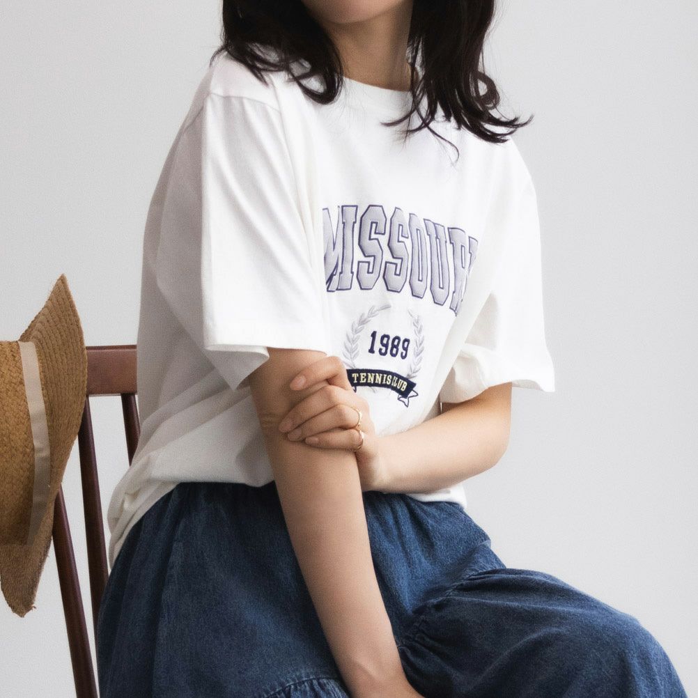 GOOD CREW  フロストカレッジ半袖Tシャツ レディース メール便 対応商品商品サムネイル-3