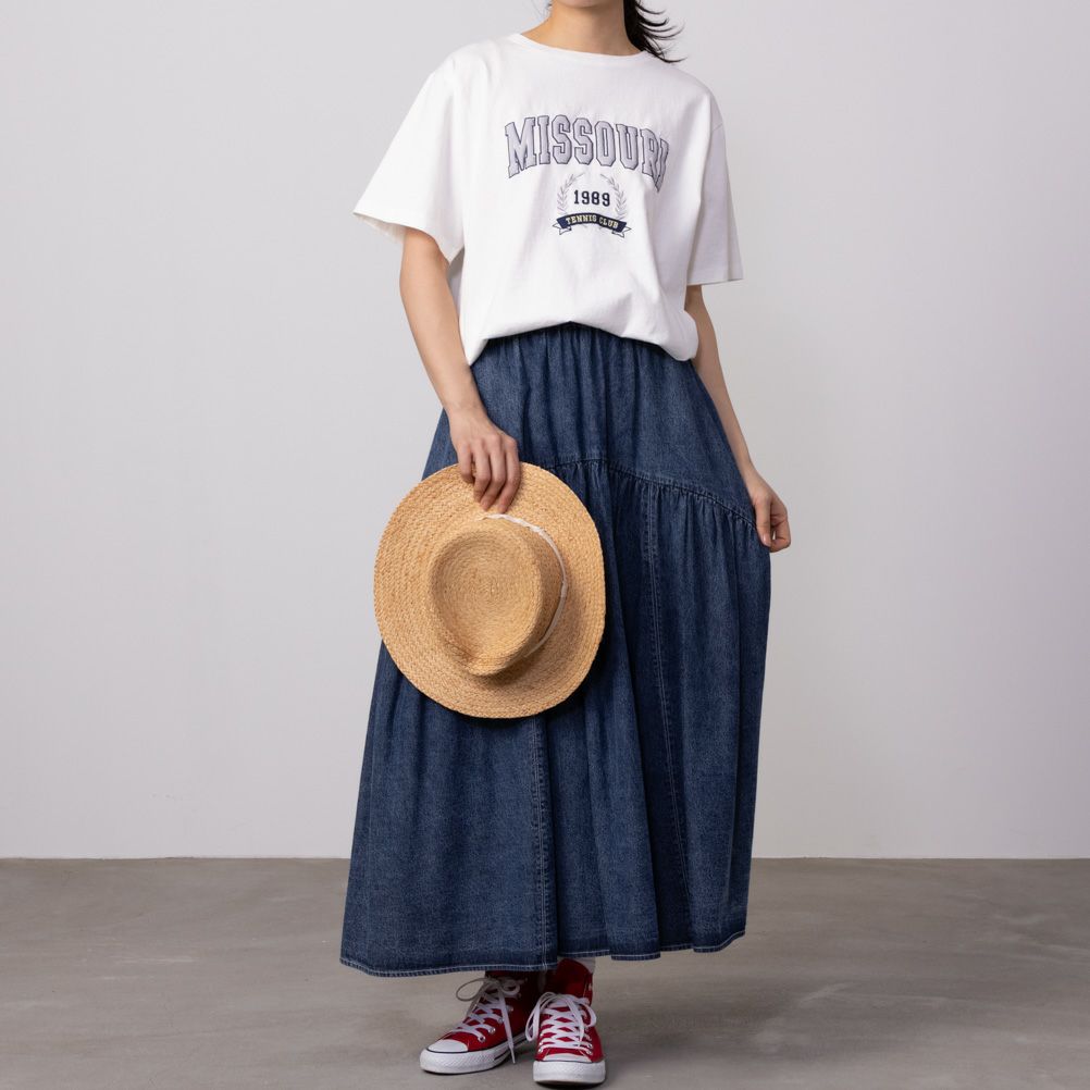 GOOD CREW フロストカレッジ半袖Tシャツ レディース