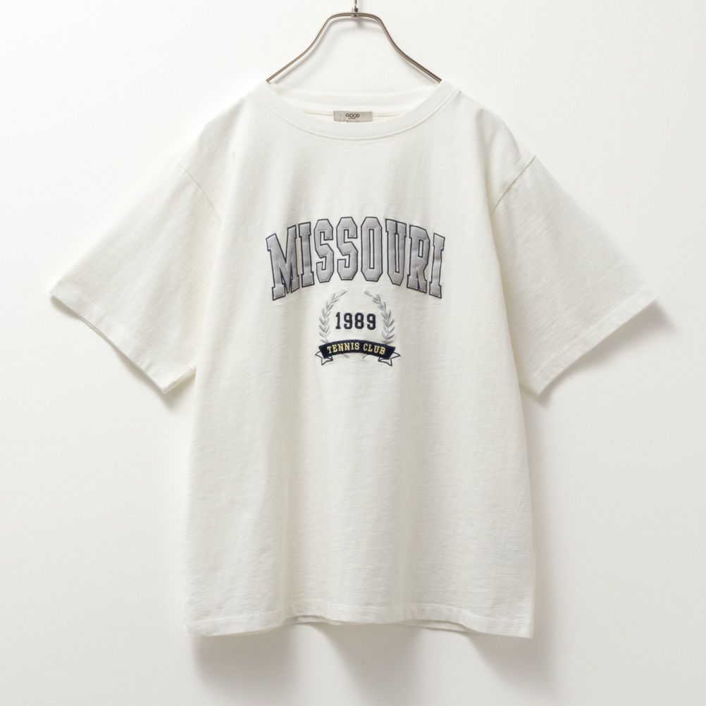 GOOD CREW フロストカレッジ半袖Tシャツ レディース
