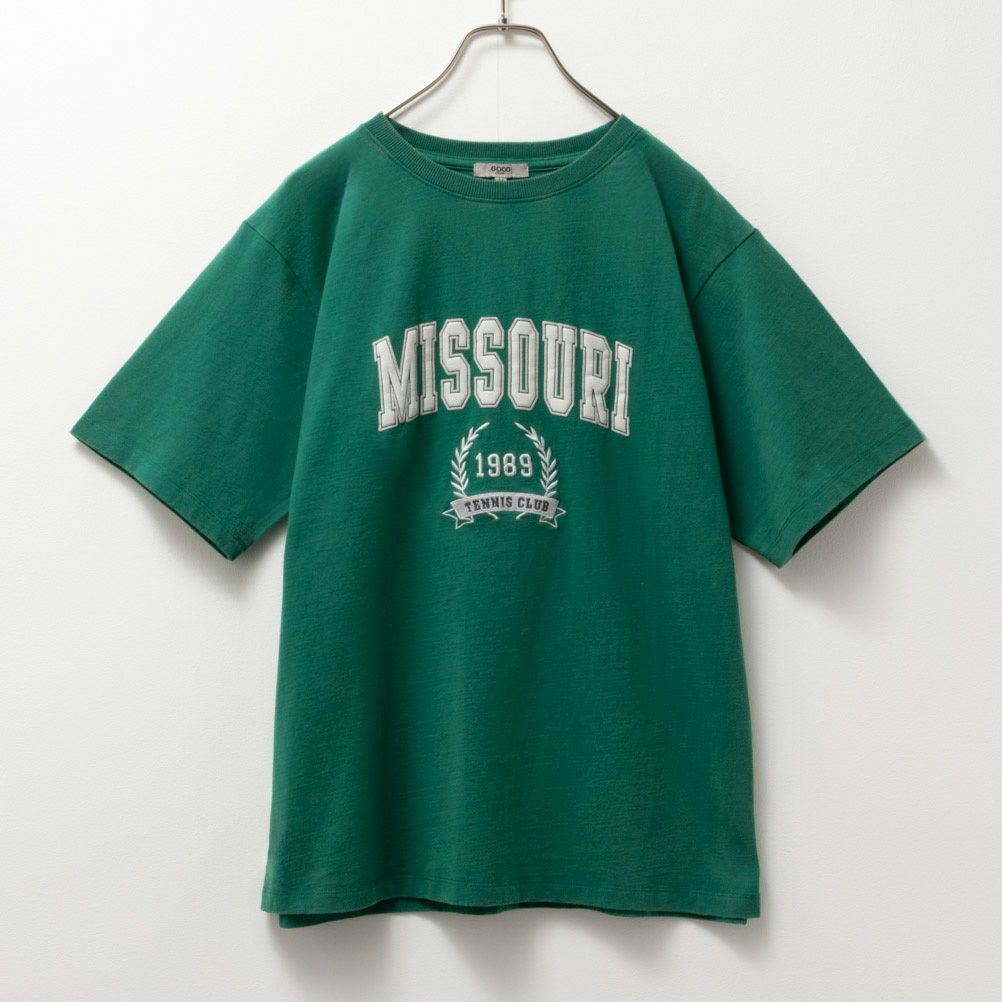 GOOD CREW フロストカレッジ半袖Tシャツ レディース
