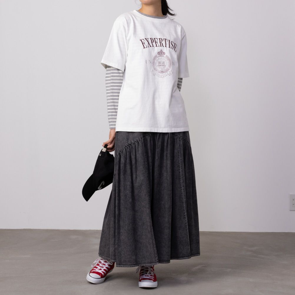 GOOD CREW フロストカレッジ半袖Tシャツ レディース ネコポス 対応商品