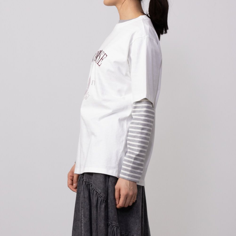 GOOD CREW  フロストカレッジ半袖Tシャツ レディース メール便 対応商品商品画像-5