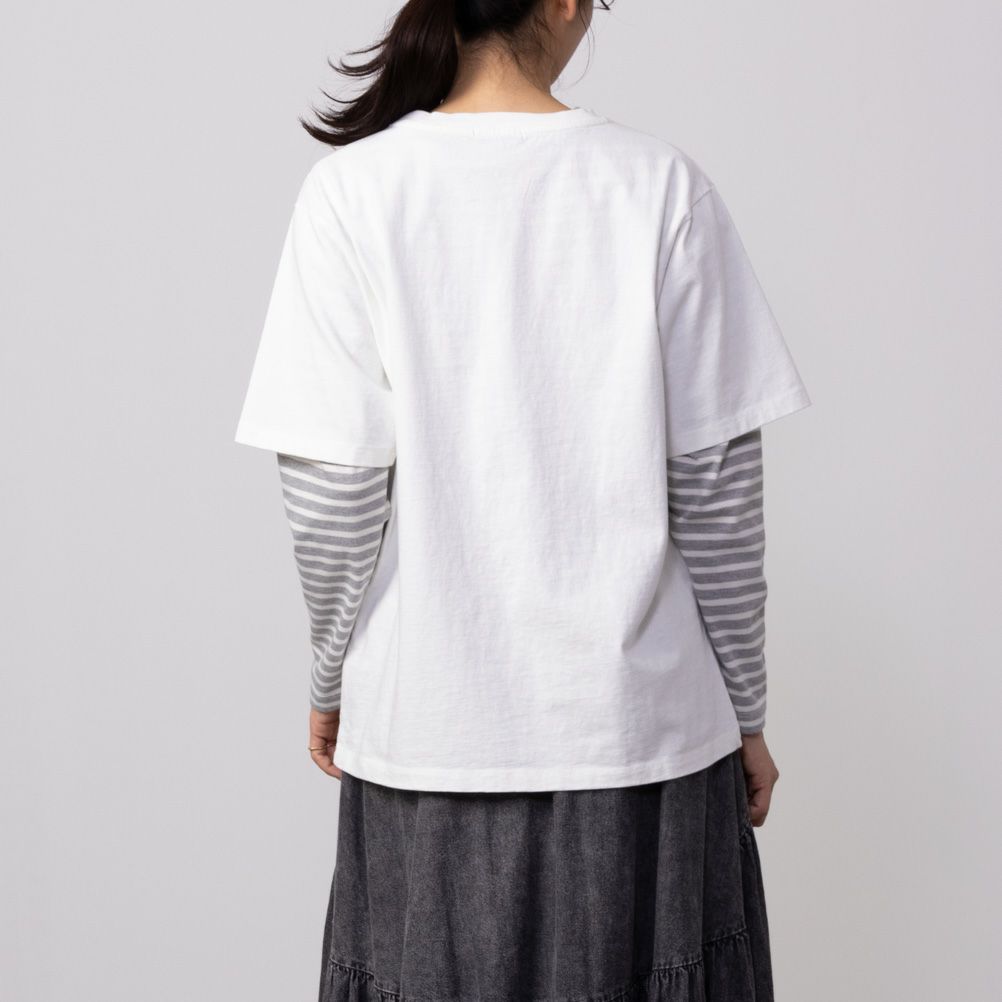 GOOD CREW フロストカレッジ半袖Tシャツ レディース ネコポス 対応商品