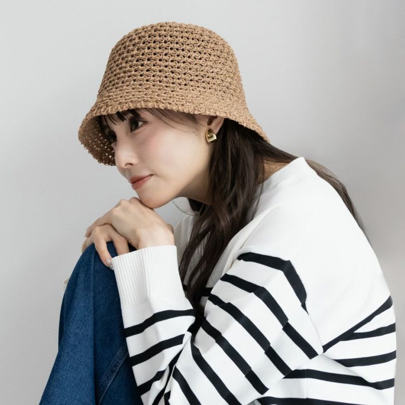 NAVY  透かしサーモハット レディース商品画像-3