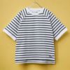 NAVY USコットン ボーダーラグラン5分袖Tシャツ キッズ ネコポス 対応商品