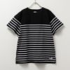 NAVY USコットン ボーダー切替半袖Tシャツ キッズ ネコポス 対応商品