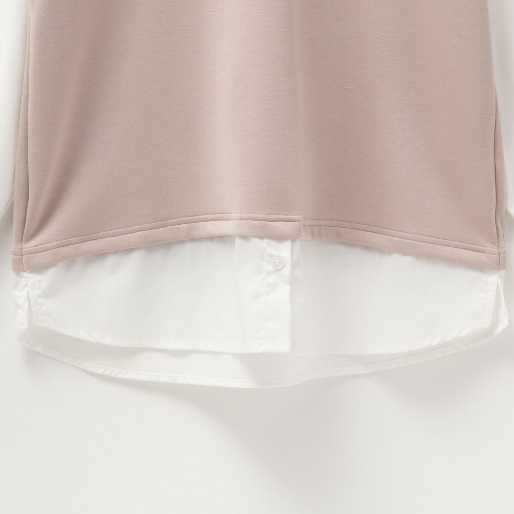 URBAN COLLECTION  エアスムージー ポンチ素材 フェイクアンサンブルプルオーバー レディース商品サムネイル-15