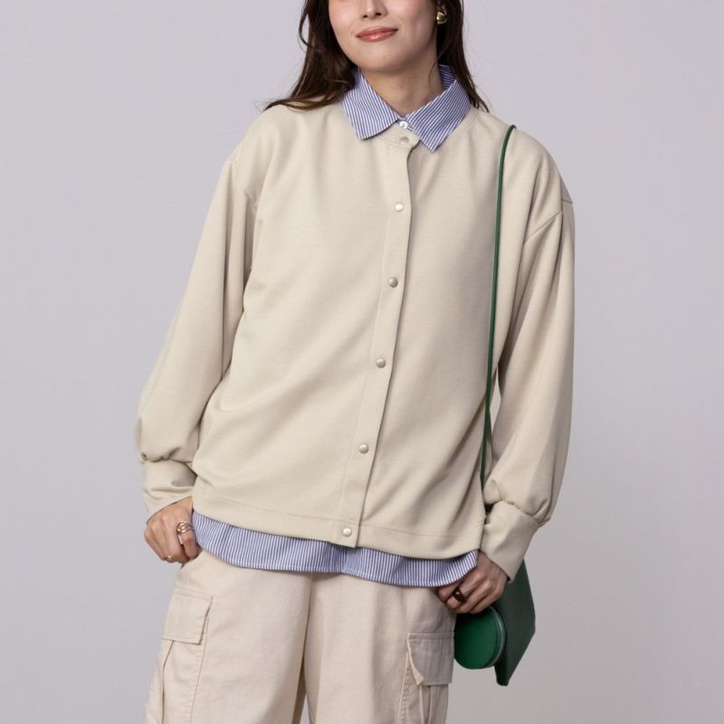 URBAN COLLECTION  エアスムージー ポンチ素材 カーディガン レディース商品画像-3