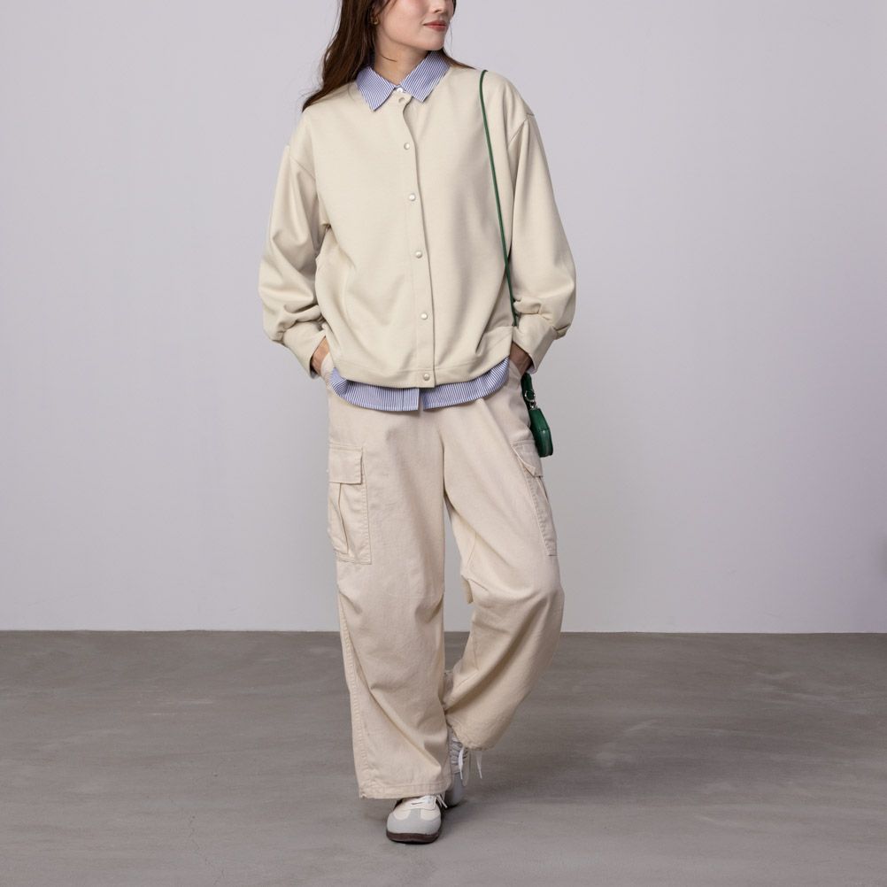 URBAN COLLECTION エアスムージー ポンチ素材 カーディガン レディース商品画像-8