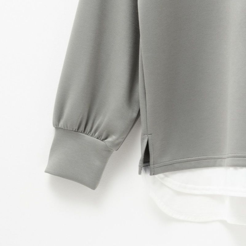 URBAN COLLECTION  エアスムージー ポンチ素材 フェイクレイヤードプルオーバー レディース商品画像-14