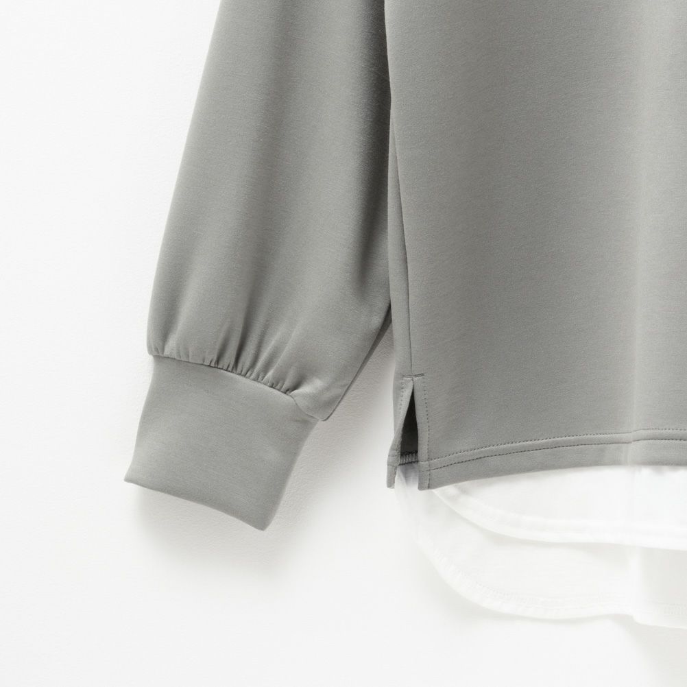 URBAN COLLECTION  エアスムージー ポンチ素材 フェイクレイヤードプルオーバー レディース商品画像-14