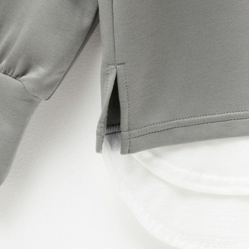 URBAN COLLECTION  エアスムージー ポンチ素材 フェイクレイヤードプルオーバー レディース商品画像-16