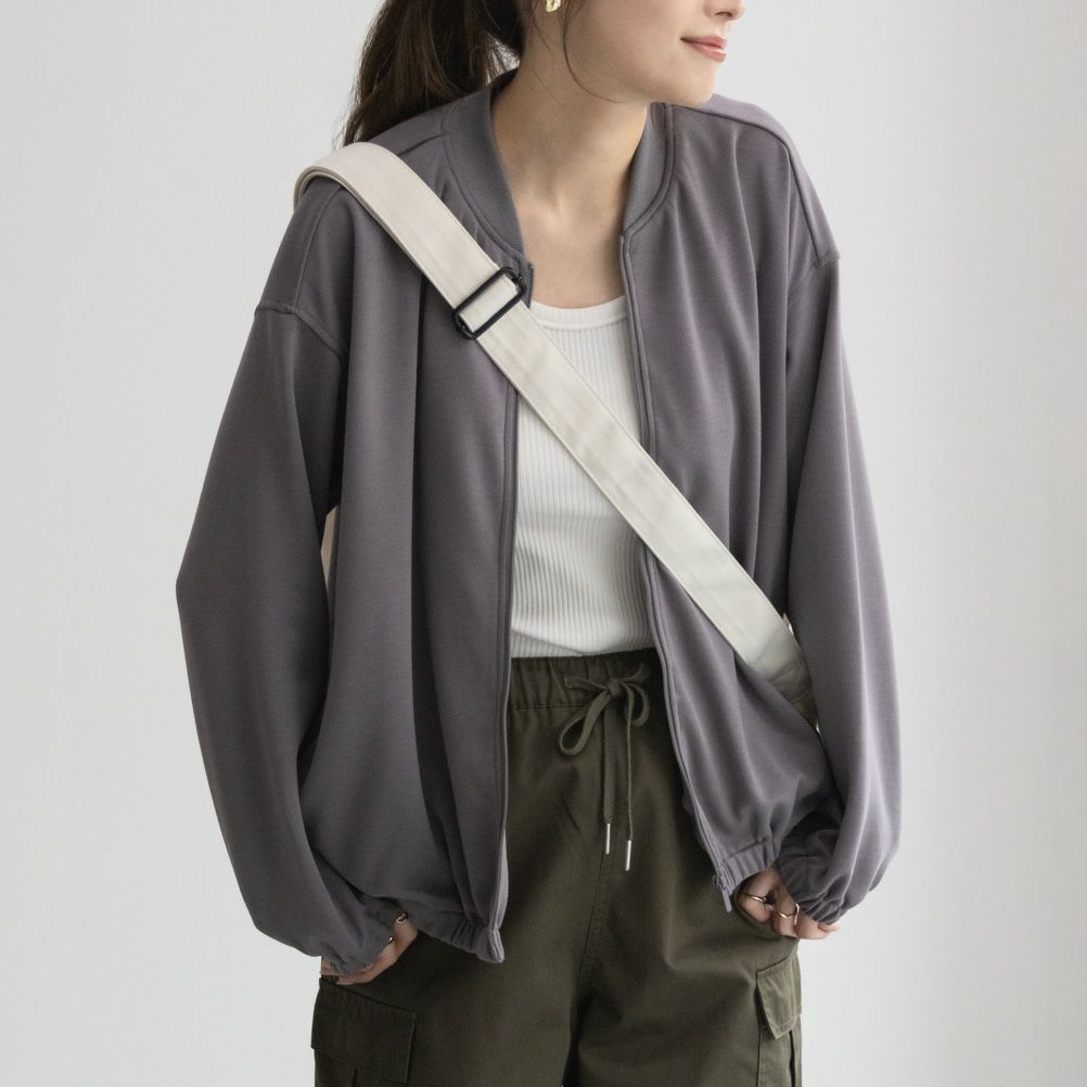 URBAN COLLECTION  エアスムージー ポンチ素材 ブルゾン レディース商品画像-1