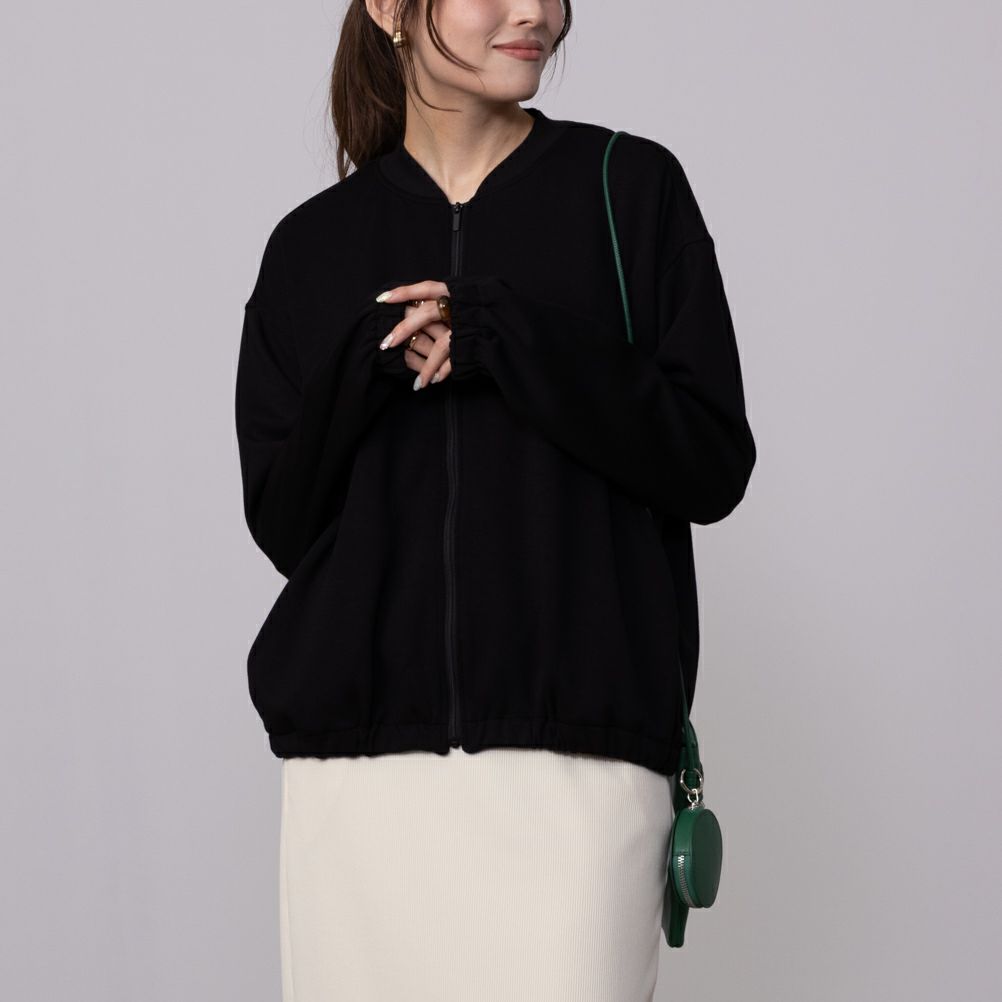 URBAN COLLECTION  エアスムージー ポンチ素材 ブルゾン レディース商品サムネイル-2