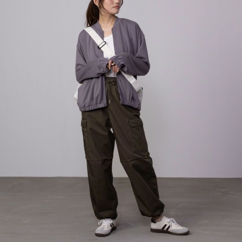 URBAN COLLECTION エアスムージー ポンチ素材 ブルゾン レディース商品画像-3