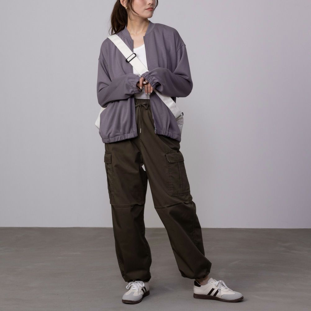 URBAN COLLECTION エアスムージー ポンチ素材 ブルゾン レディース商品画像-3