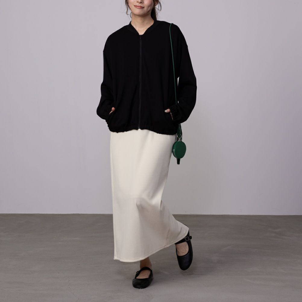 URBAN COLLECTION  エアスムージー ポンチ素材 ブルゾン レディース商品画像-6